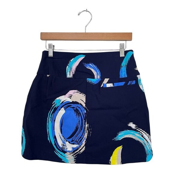 NWT Lady Hagen | Women's Golf Tummy Control Skort Navy Abstract Design S - Picture 2 of 5